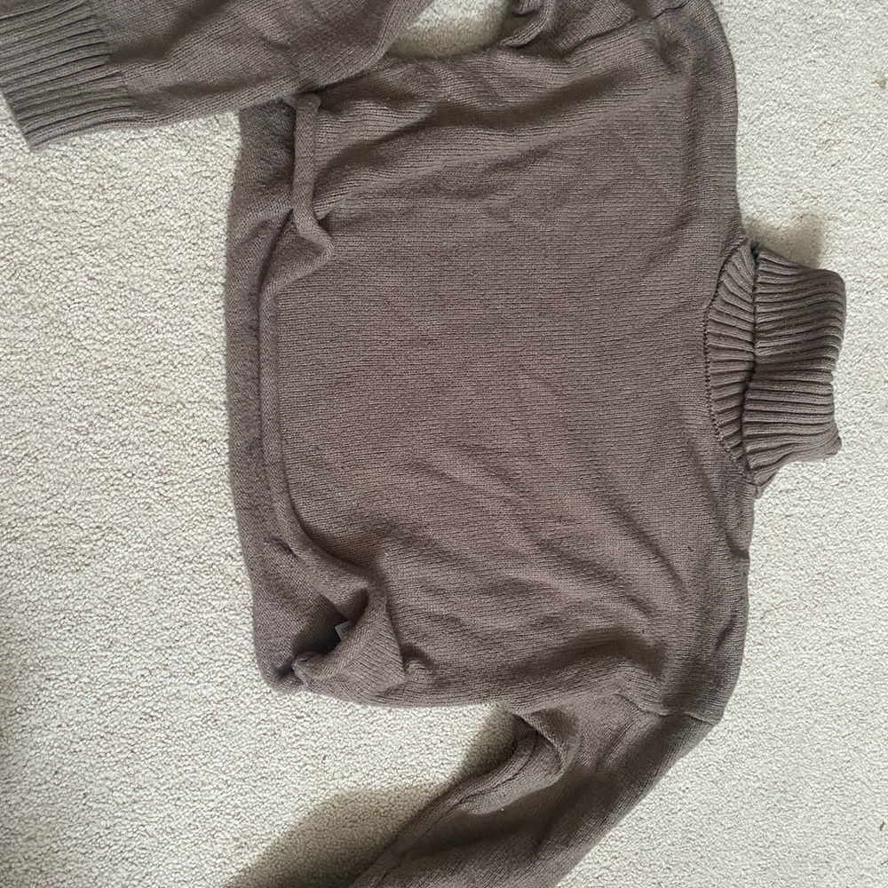 cropped turtleneck top from garage